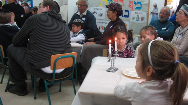 Shabbat candles, Shabat candles, Shabat party in school