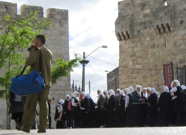 "Palestinian school girls", " Israel soldier" , "Muslim girls"