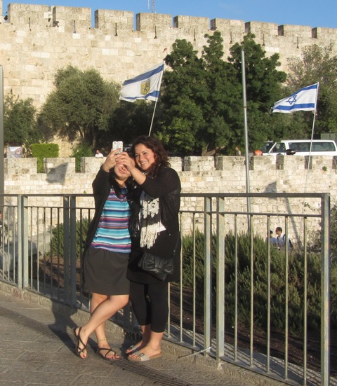 " photo Jaffa Gate", "image girls", "picture Old City Walls"