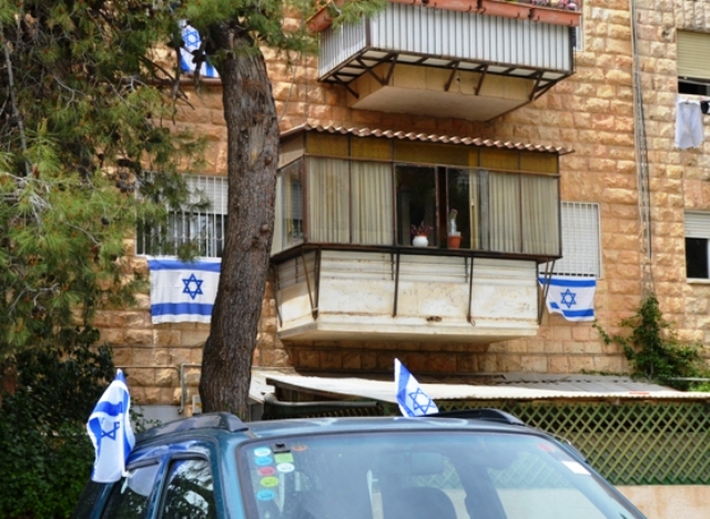Display of Israel flags image