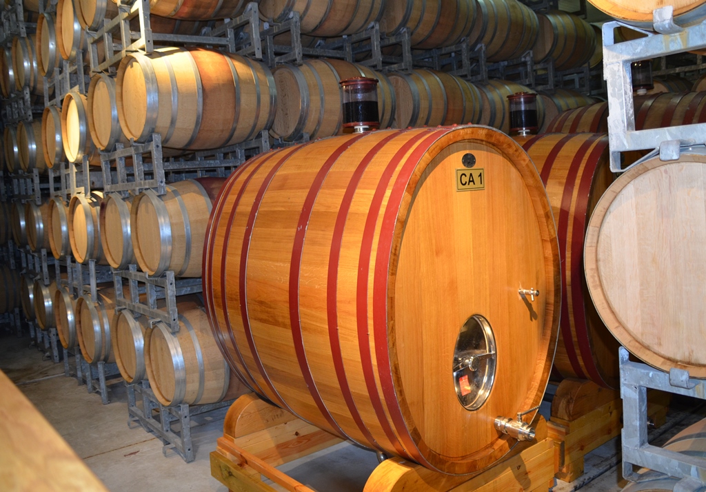 wine barrel in Galilee