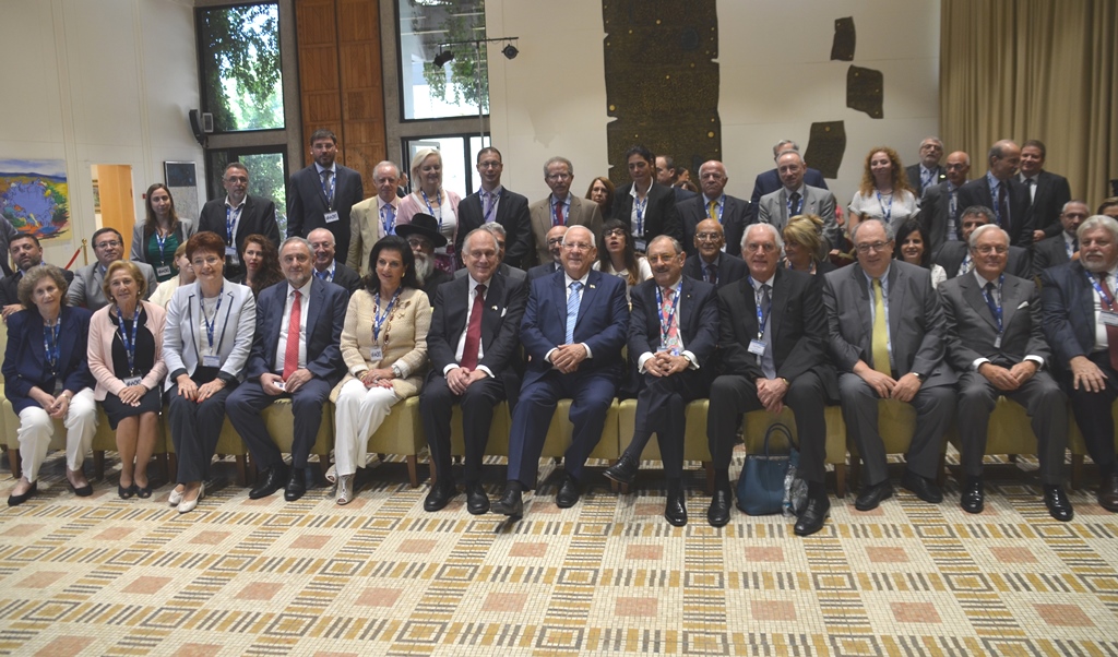 World Jewish Congress posed for photo with Presidetn Rivlin